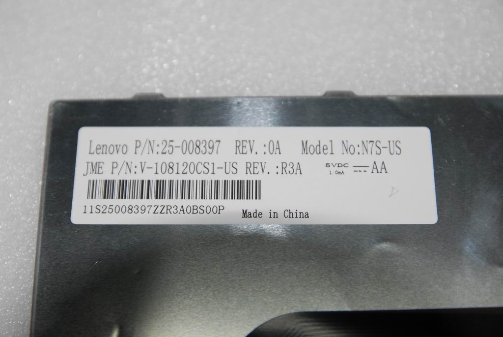 Lenovo Kb Sunrex N7S Us 83Key Orgblk - 25008397