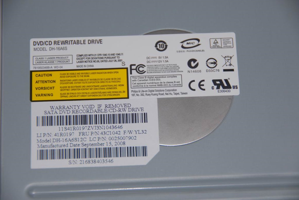 Lenovo Plds 16Xdh-16A6S Sata Blk Dvdr - 25007902