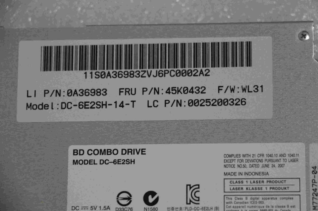 Lenovo Combo Plds Dc-6E2Sh Bd W/ Beze - 25200326