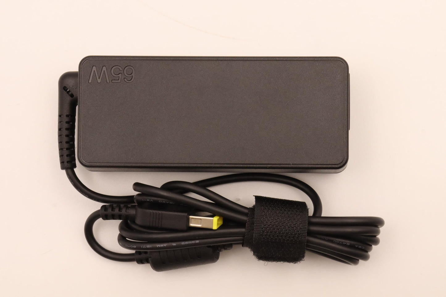 Lenovo AC Adapter, Rectangle, 65W, 3-Prong, Black - 45N0261