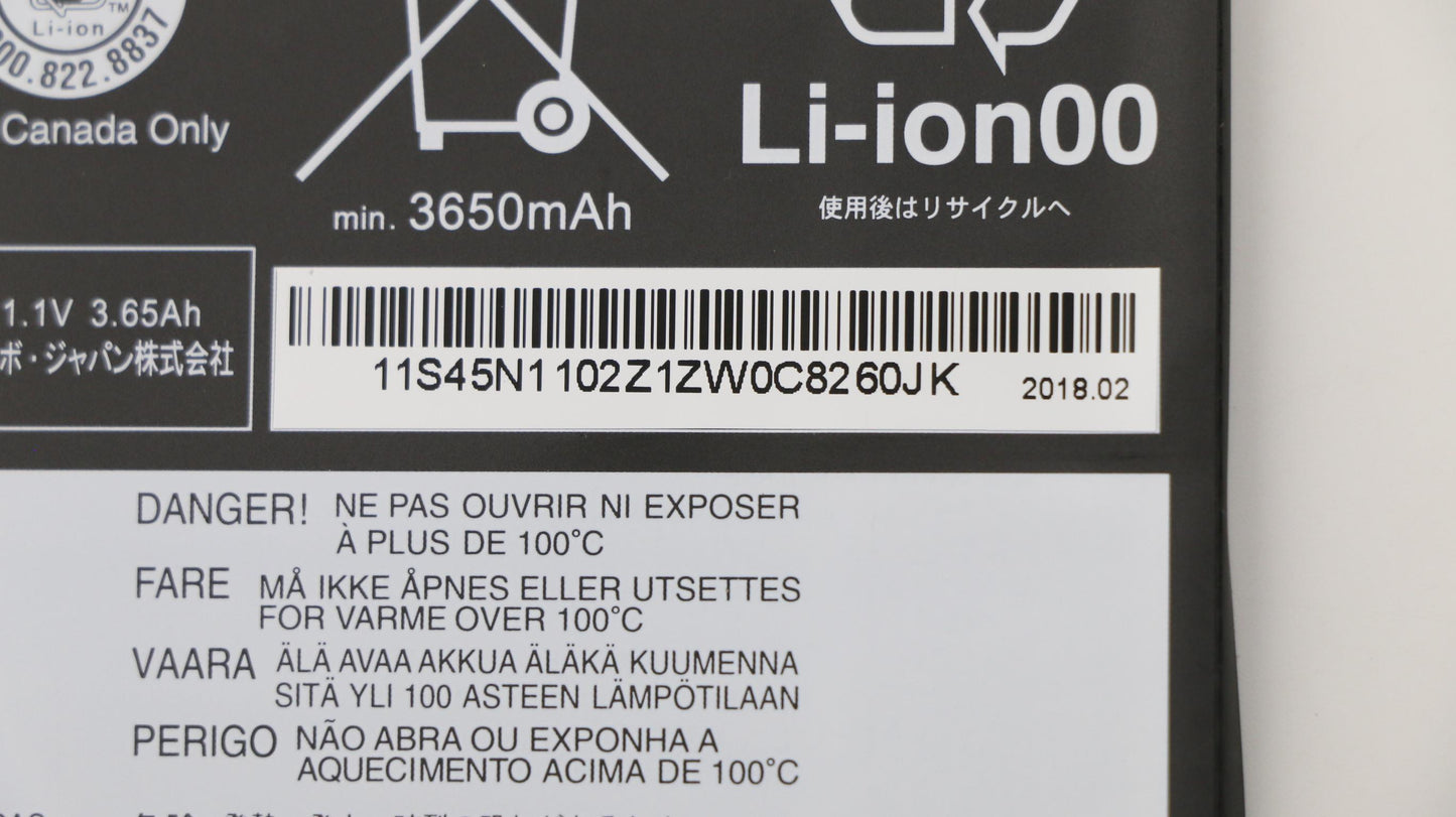 Lenovo Laptop Battery - 45N1103