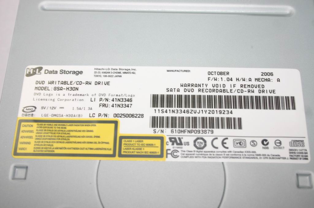 Lenovo Hlds16Xgsa-H30N Sata Dvdrw(R) - 25006228