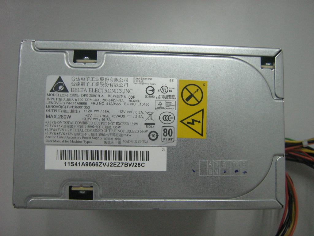 Lenovo Powersup Cru 280W Ps - 41A9665