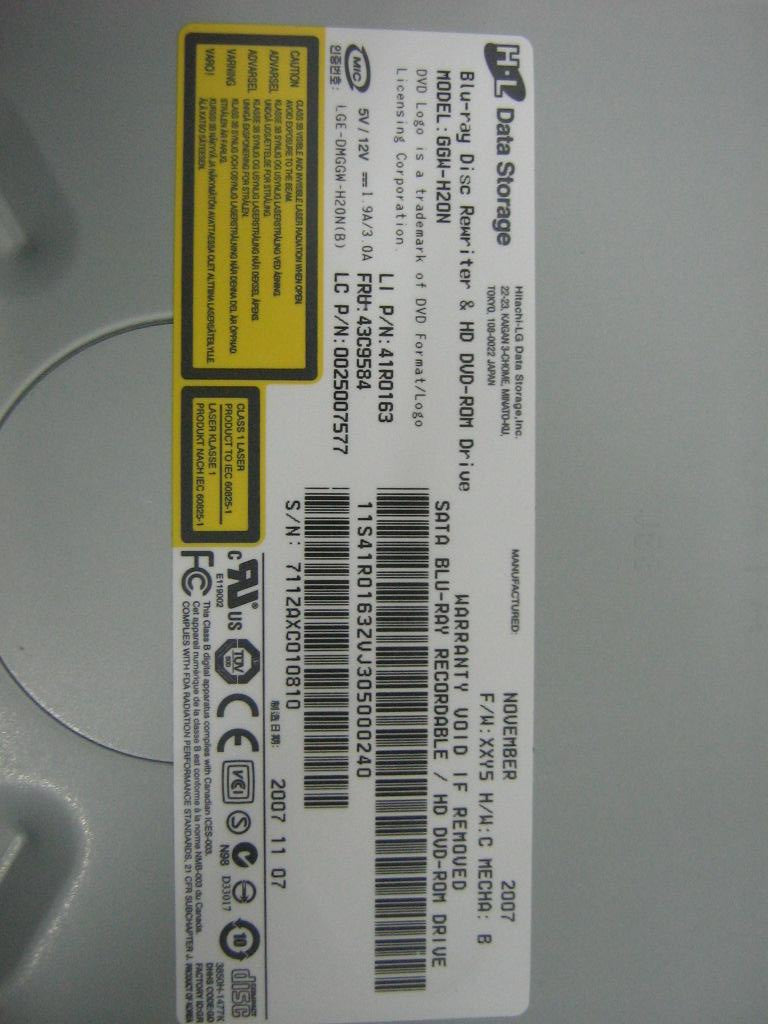 Lenovo Dvd Rom Blu-Raydvd - 43C9584