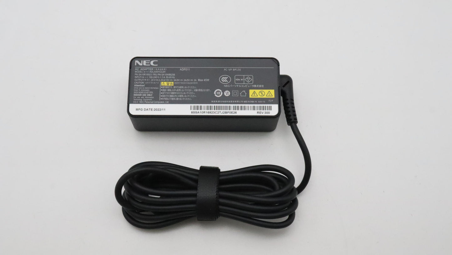Lenovo 45W PD AC Adapter, 20/15/9/5V, 2-Pin, Japan - 02DL112