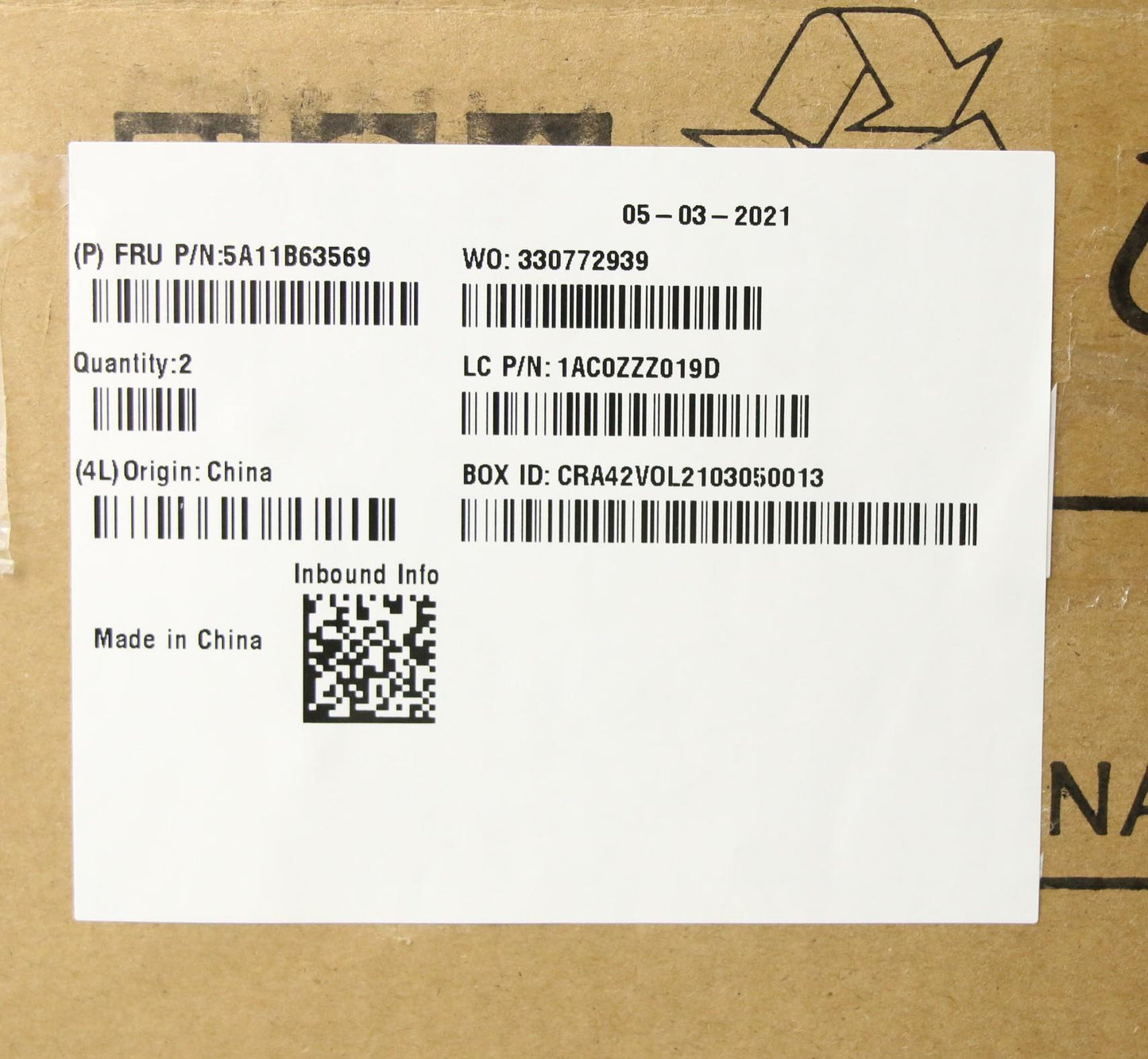 Lenovo AC Adapter, Round, 240W, 3-Pin, Black - 5A11B63569