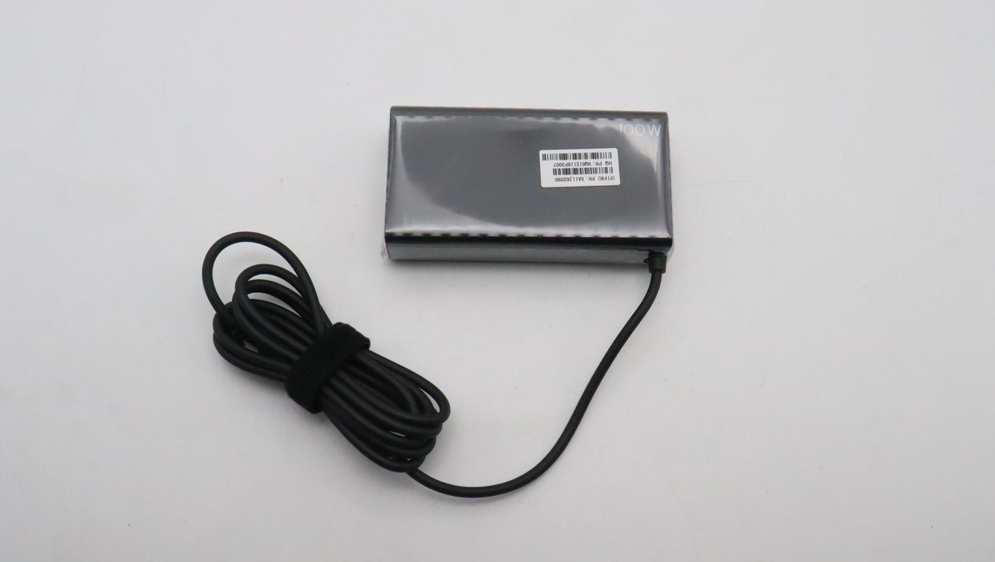 Lenovo 100W AC Adapter, Type-C, 3-Pin, Black - 5A11J62090
