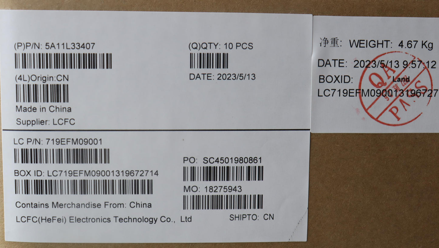 Lenovo Ac_Adapter Fru Ip Ctrl Wave1 A - 5A11L33407