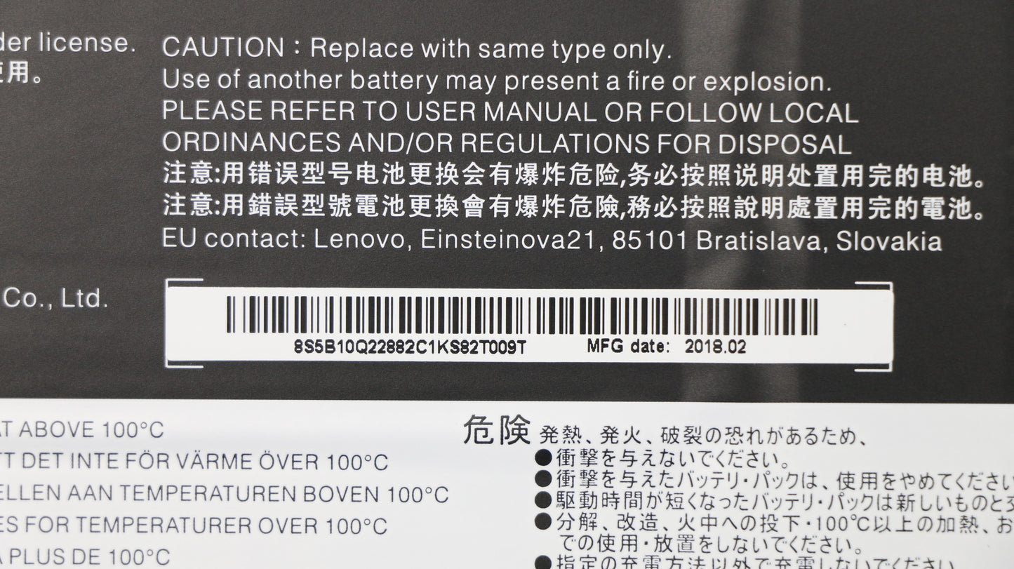 Lenovo Battery, 11.52V, 34Wh, 3-Cell, Rechargeable - 5B10Q22882