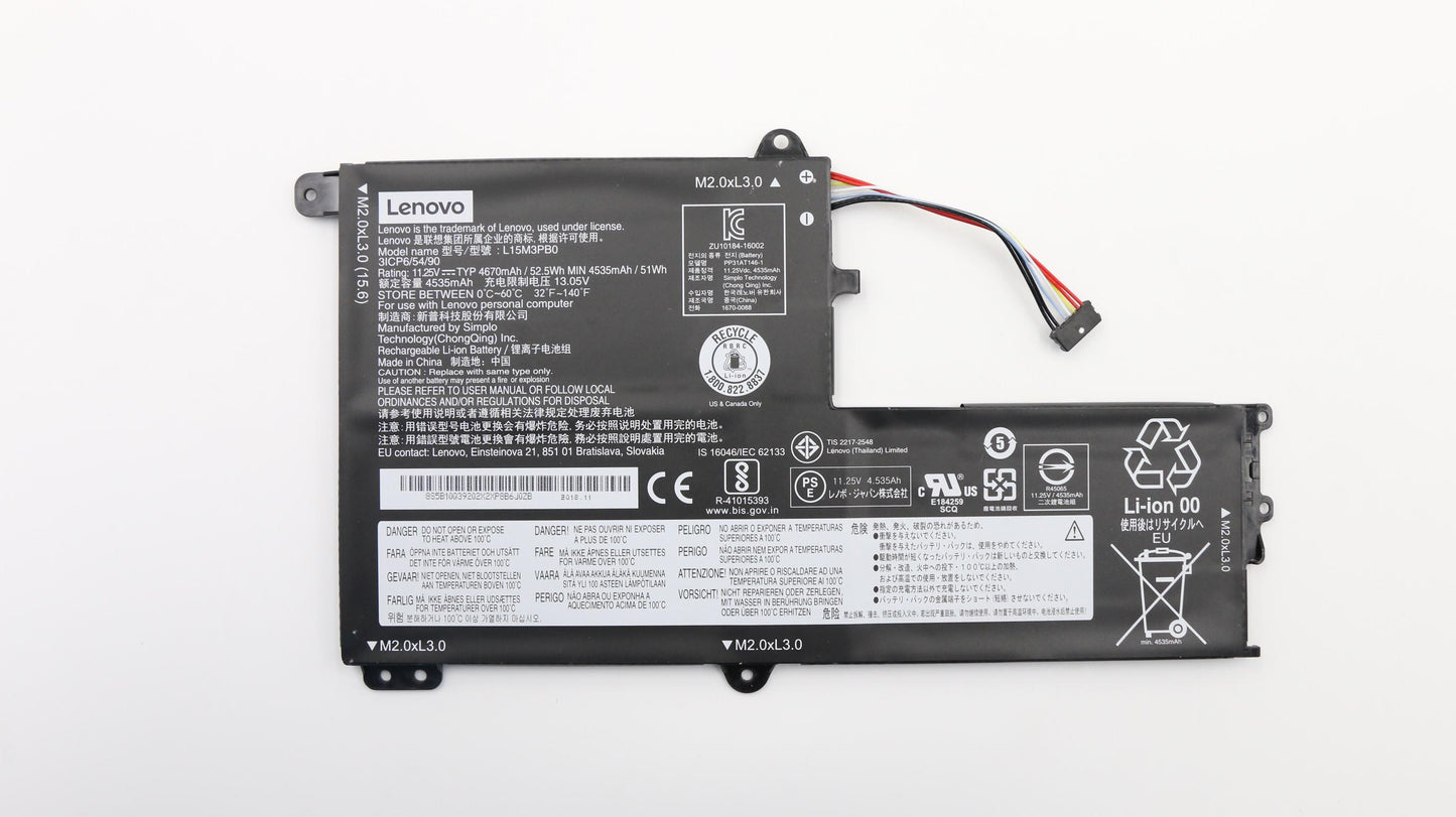 Lenovo Spa L15M3Pb0 1125V525Wh3Cell - 5B10Q39202