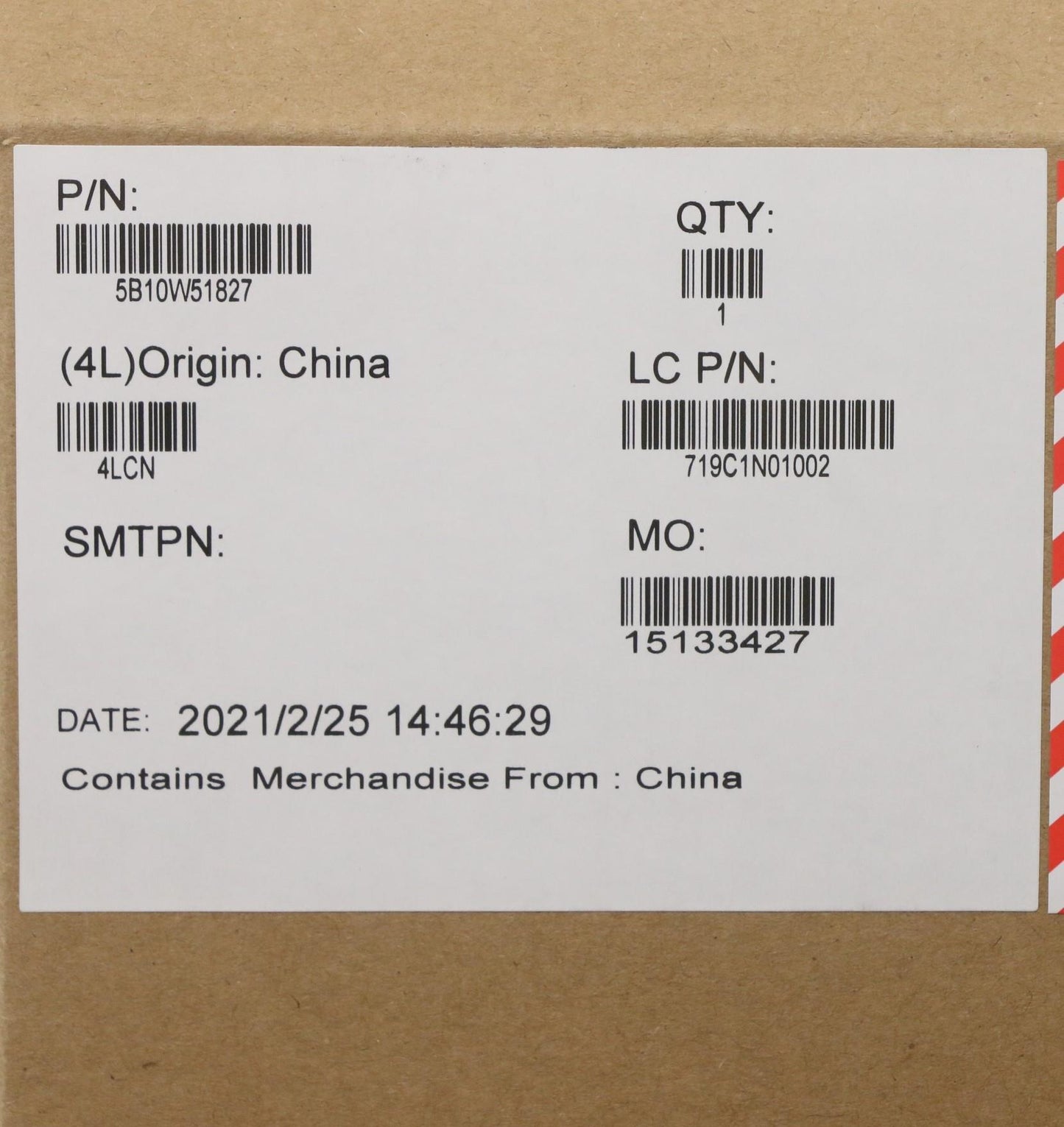 Lenovo Internal Battery, 3-Cell, 50 Wh - 5B10W51827