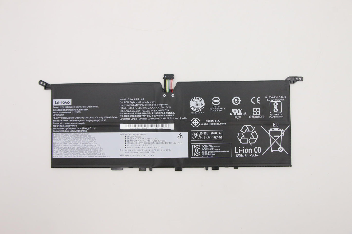 Lenovo Battery, 15.36V, 42 Wh, 4-cell - 5B10W67276