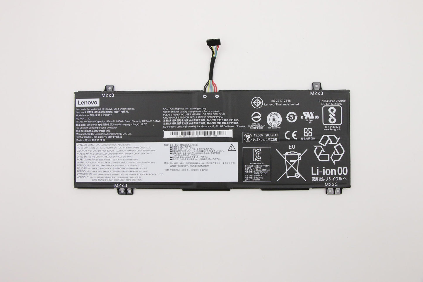 Lenovo 4-Cell Battery, 15.36V, 45Wh - 5B10W67415