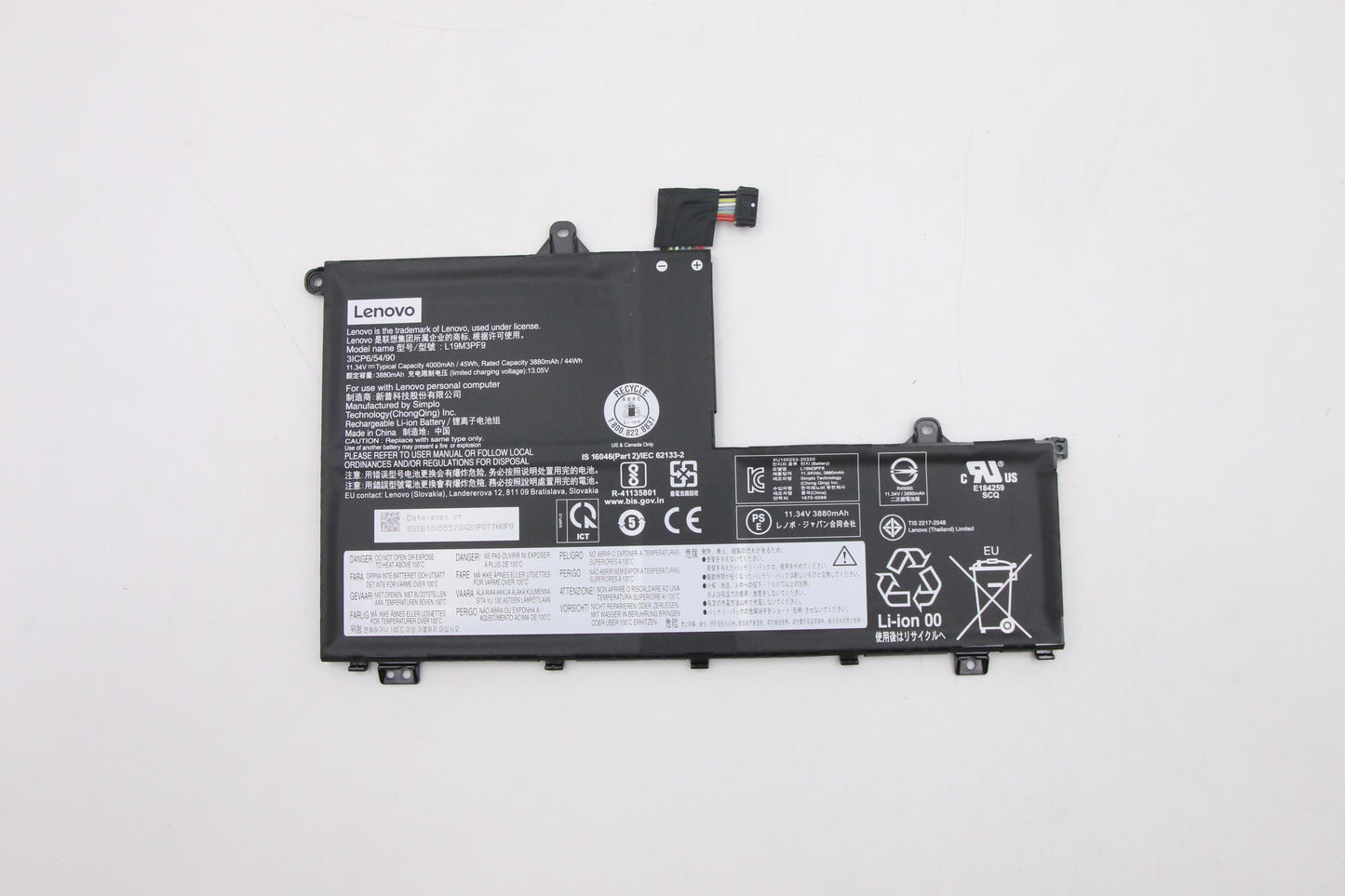 Lenovo - Battery, 11.34V, 45Wh, 3-Cell - 5B10X55569