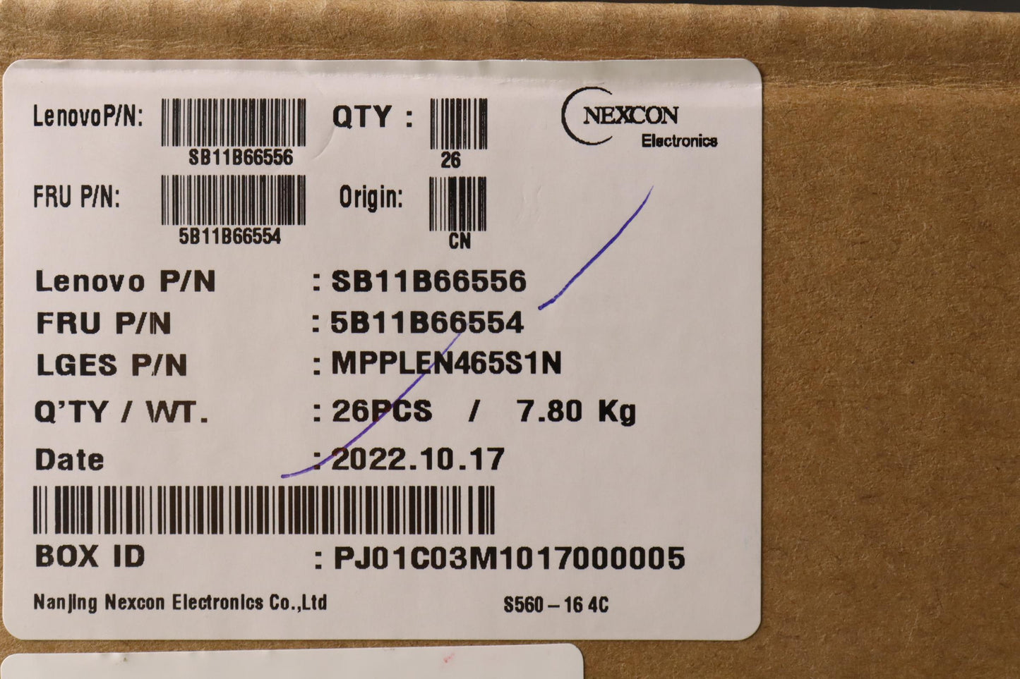 Lenovo Battery, 15.36V, 75Wh, 4-Cell - 5B11B66554