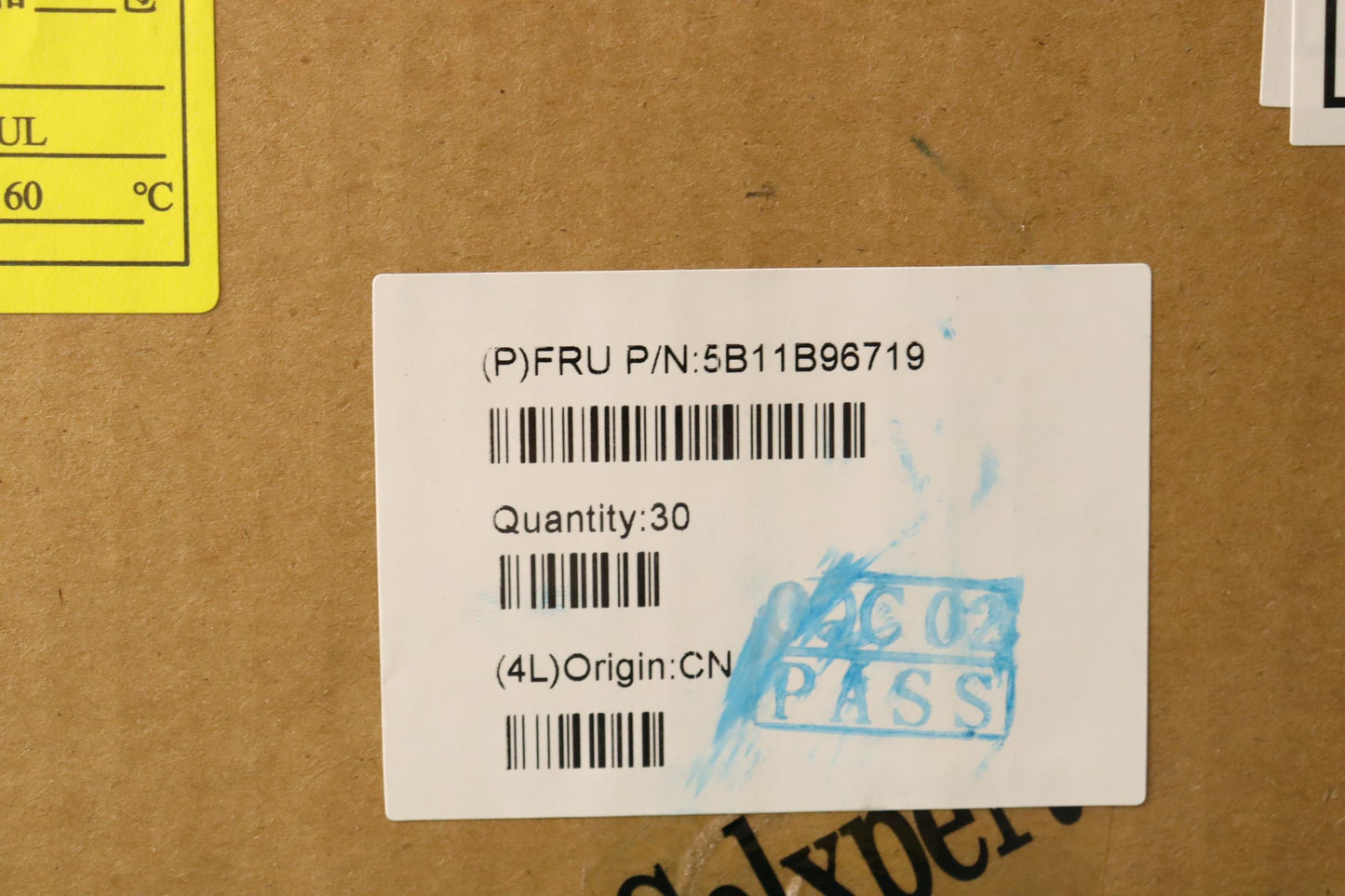 Lenovo Battery, 11.52V, 45Wh, 3-Cell, Rechargeable - 5B11B96719