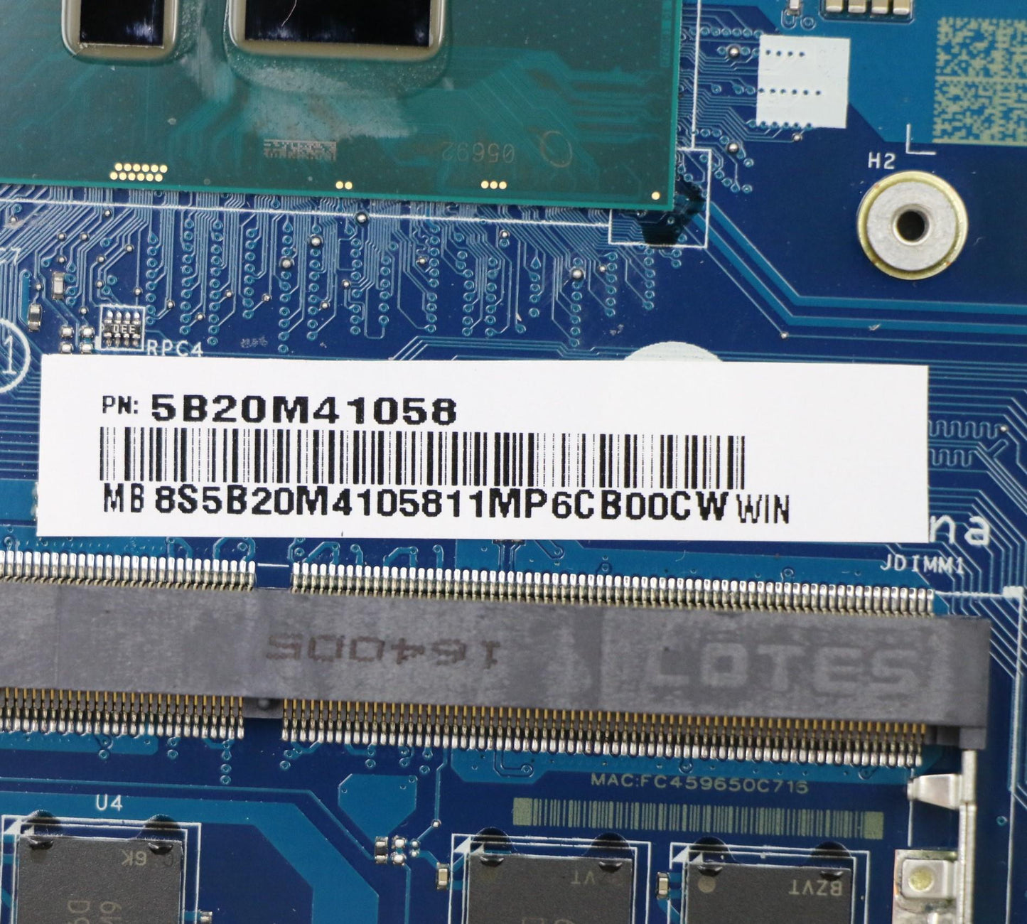 Lenovo Motherboard BDPLANAR, Windows, i3-6100U, UMA, 4GB - 5B20M41058