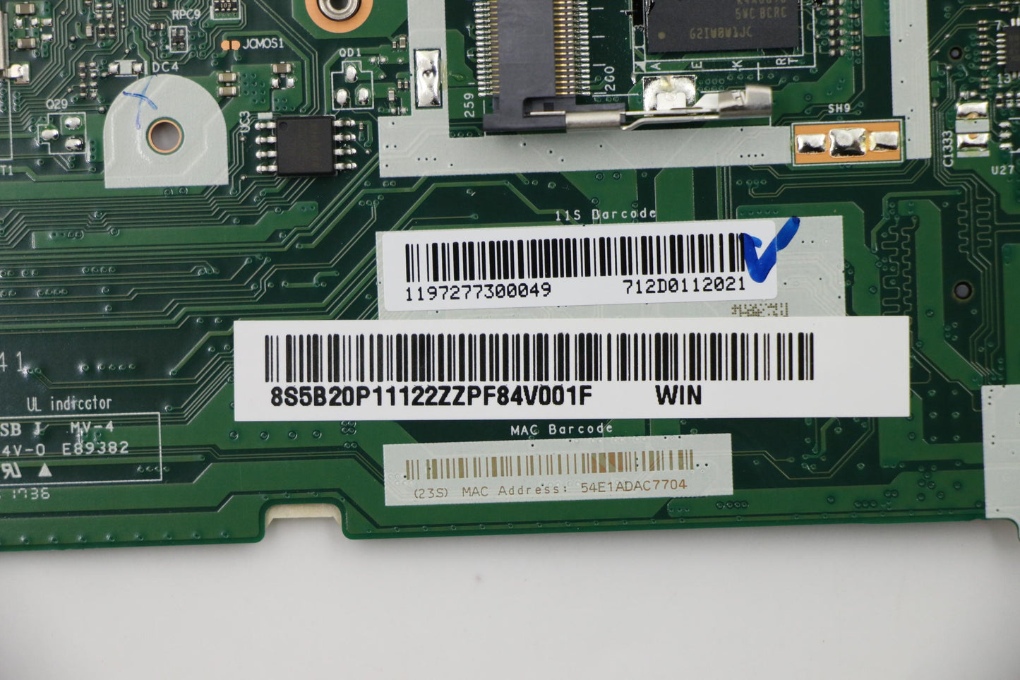 Lenovo System Board, 2GB UMA, 4GB RAM, Windows - 5B20P11122