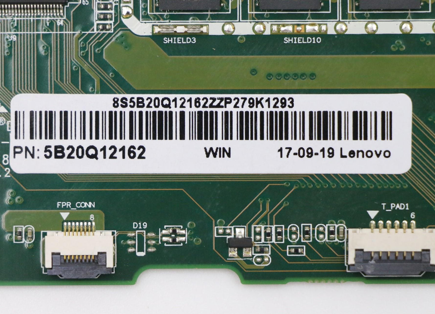 Lenovo System Board, i7-7500U, UMA Graphics, 8GB RAM, Backlit - 5B20Q12162