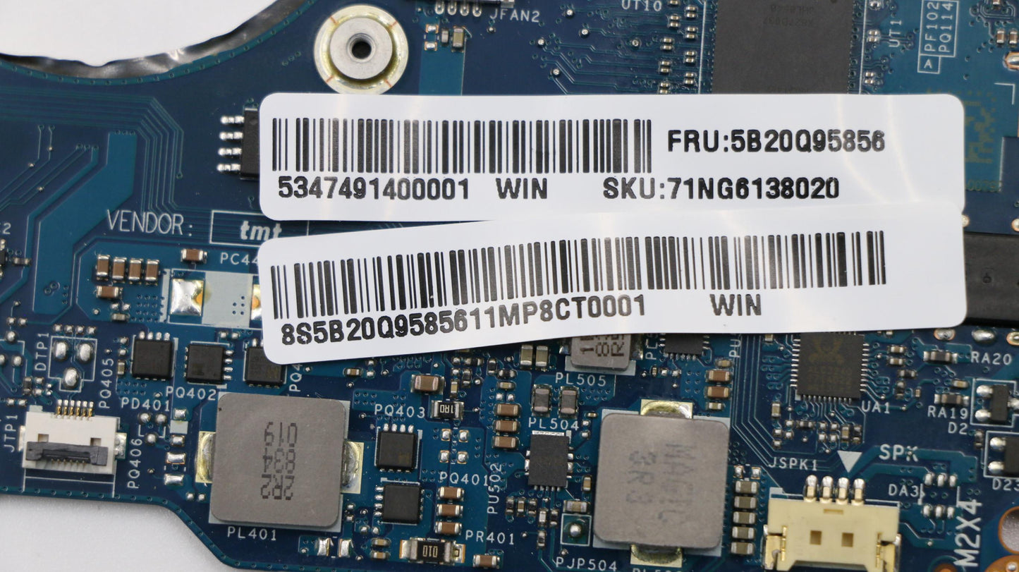 Lenovo Motherboard, Intel i7-8550U, UMA Graphics, 16GB RAM, Windows-Compatible - 5B20Q95856