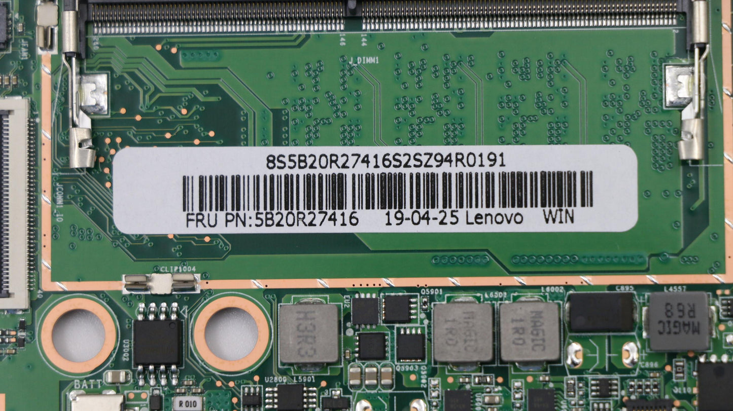 Lenovo Motherboard with R52500U, 4GB RAM, Windows UMA - 5B20R27416