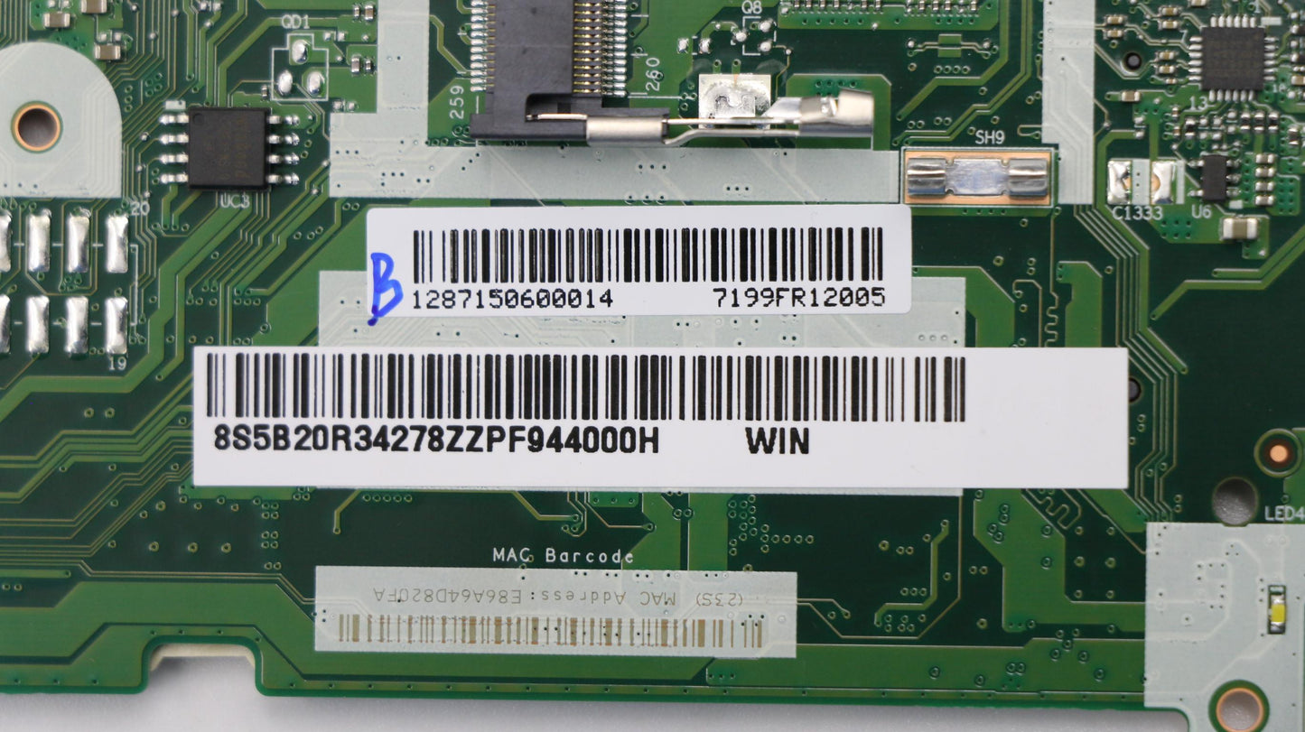 Lenovo System Board, R5-2500U, UMA Graphics, 4GB RAM, Windows - 5B20R34278