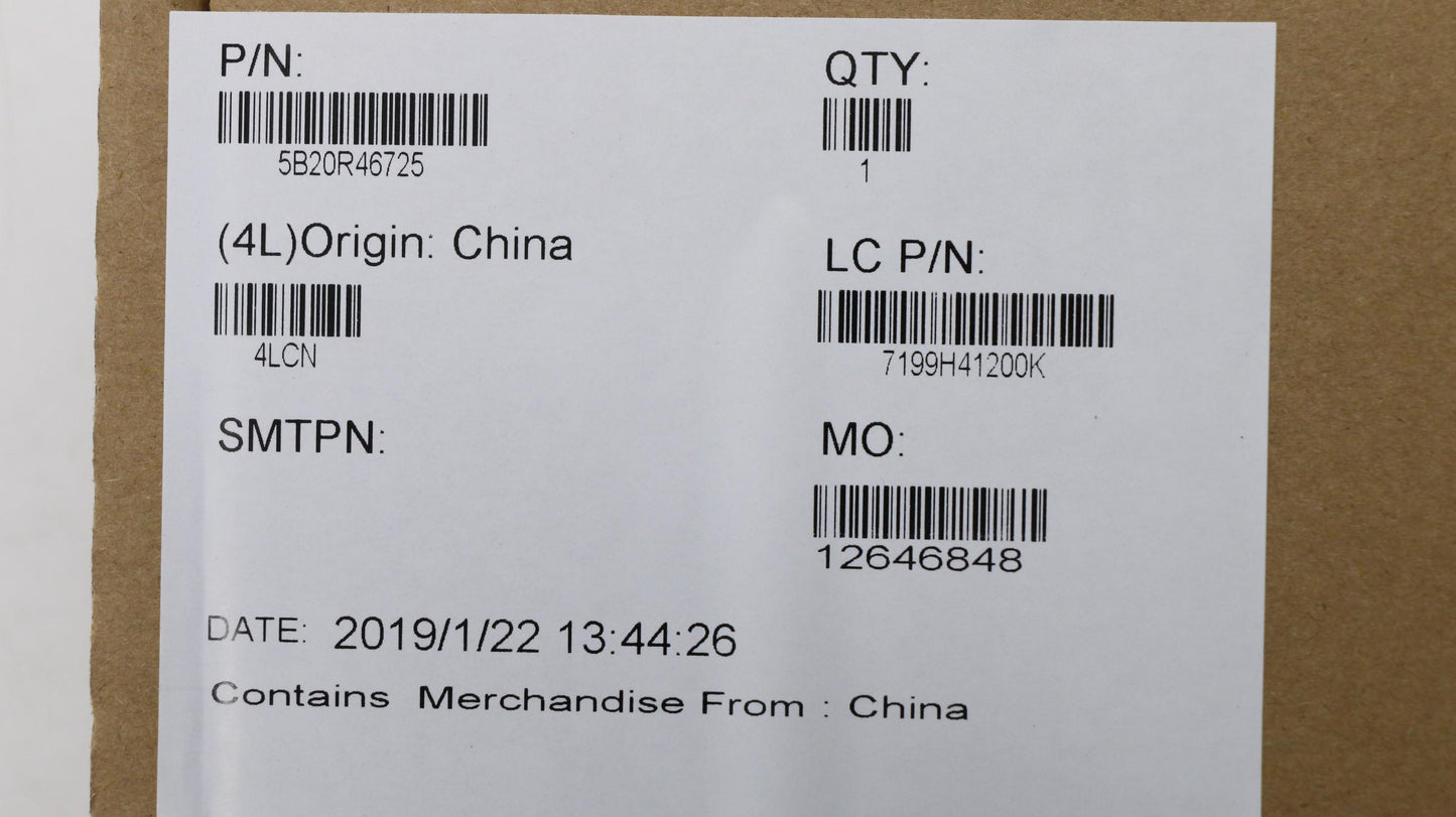 Lenovo System Board, MBL81FK, i7-8750H, V2G, D4G, Windows - 5B20R46725