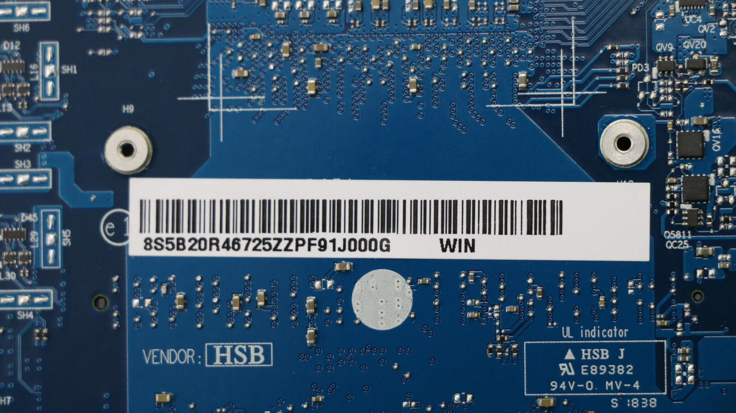 Lenovo System Board, MBL81FK, i7-8750H, V2G, D4G, Windows - 5B20R46725