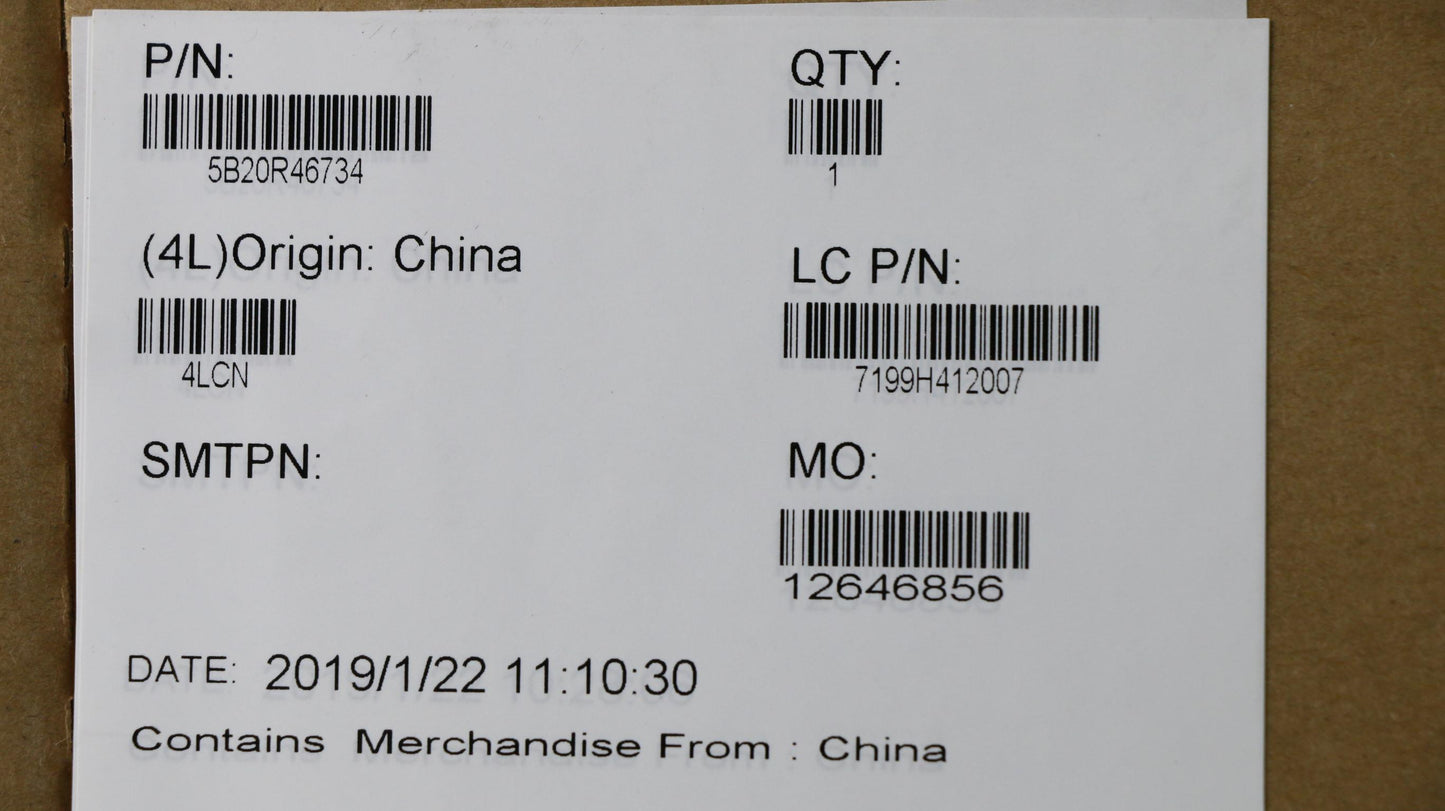 Lenovo System Board, i5-8300H, V2G Graphics, 4GB RAM, Windows - 5B20R46734