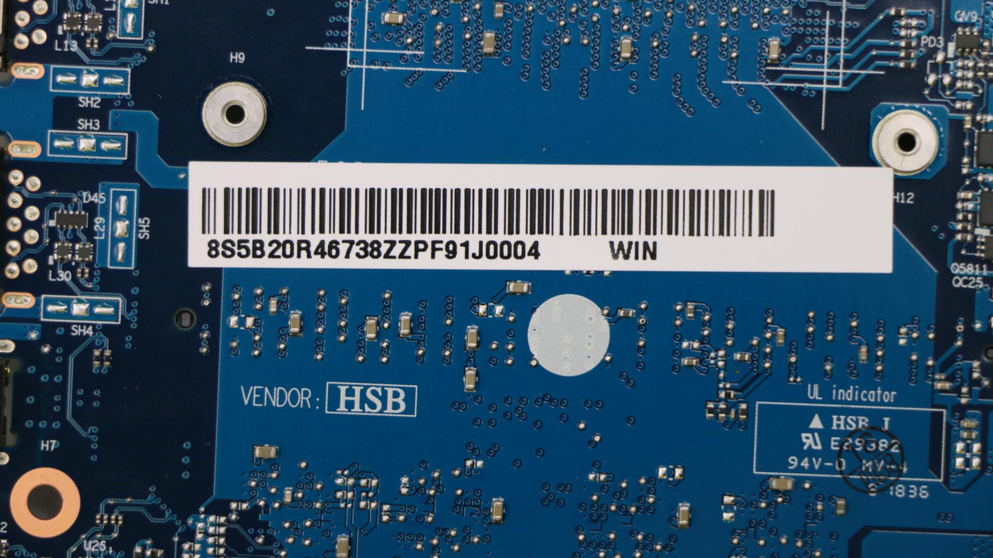 Lenovo System Board, i7-8750H, V2G Graphics, Windows - 5B20R46738