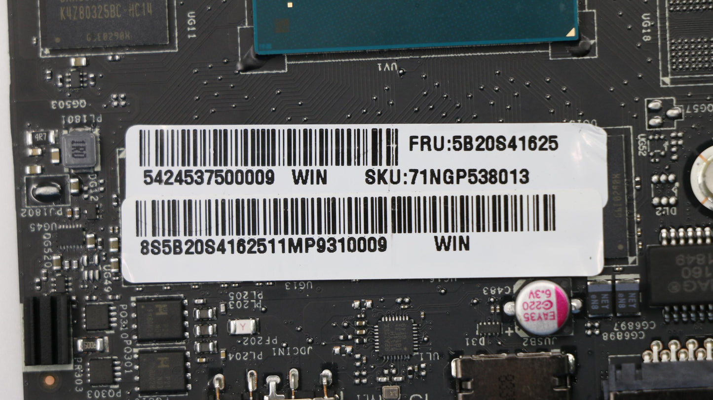 Lenovo Motherboard with i7-8750H, RTX2060 6G for Windows - 5B20S41625