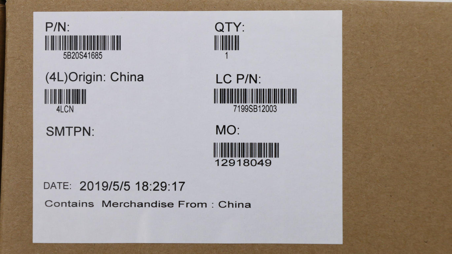 Lenovo Motherboard, i3-8145U, UMA, 0GB RAM, Windows - 5B20S41685