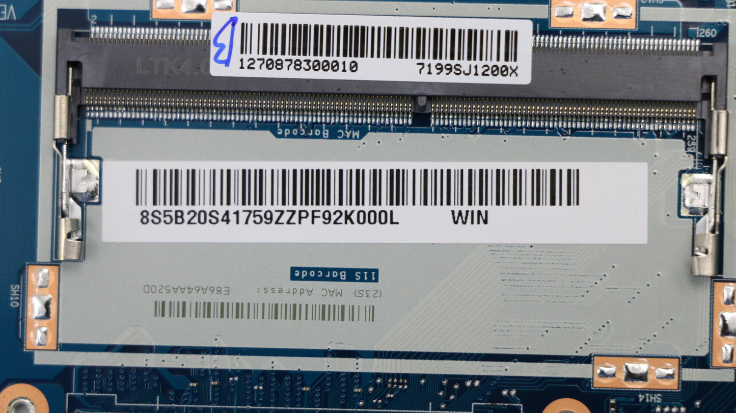 Lenovo System Board, 5405U, UMA Graphics, 0GB RAM, Windows - 5B20S41759