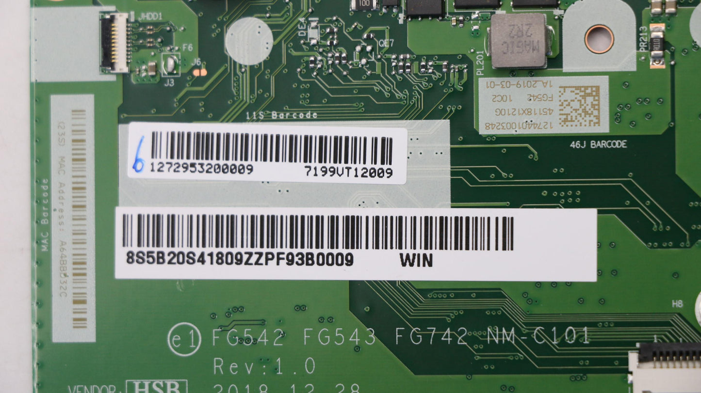 Lenovo Motherboard, R5-3500U, UMA, 0GB RAM, Windows - 5B20S41809