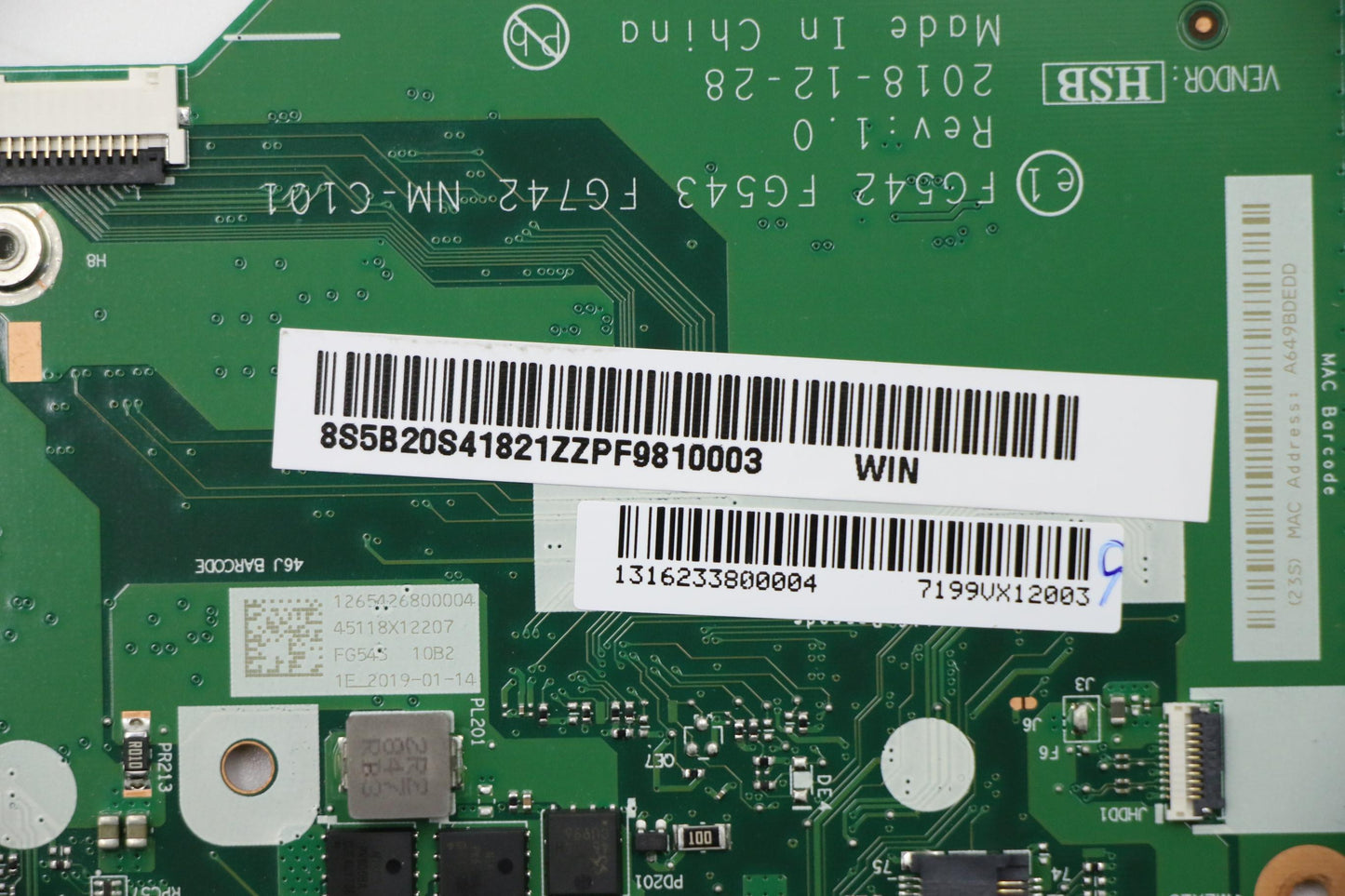 Lenovo System Board, MB L81LX, R53500U, UMA, 0GB RAM, Windows - 5B20S41821