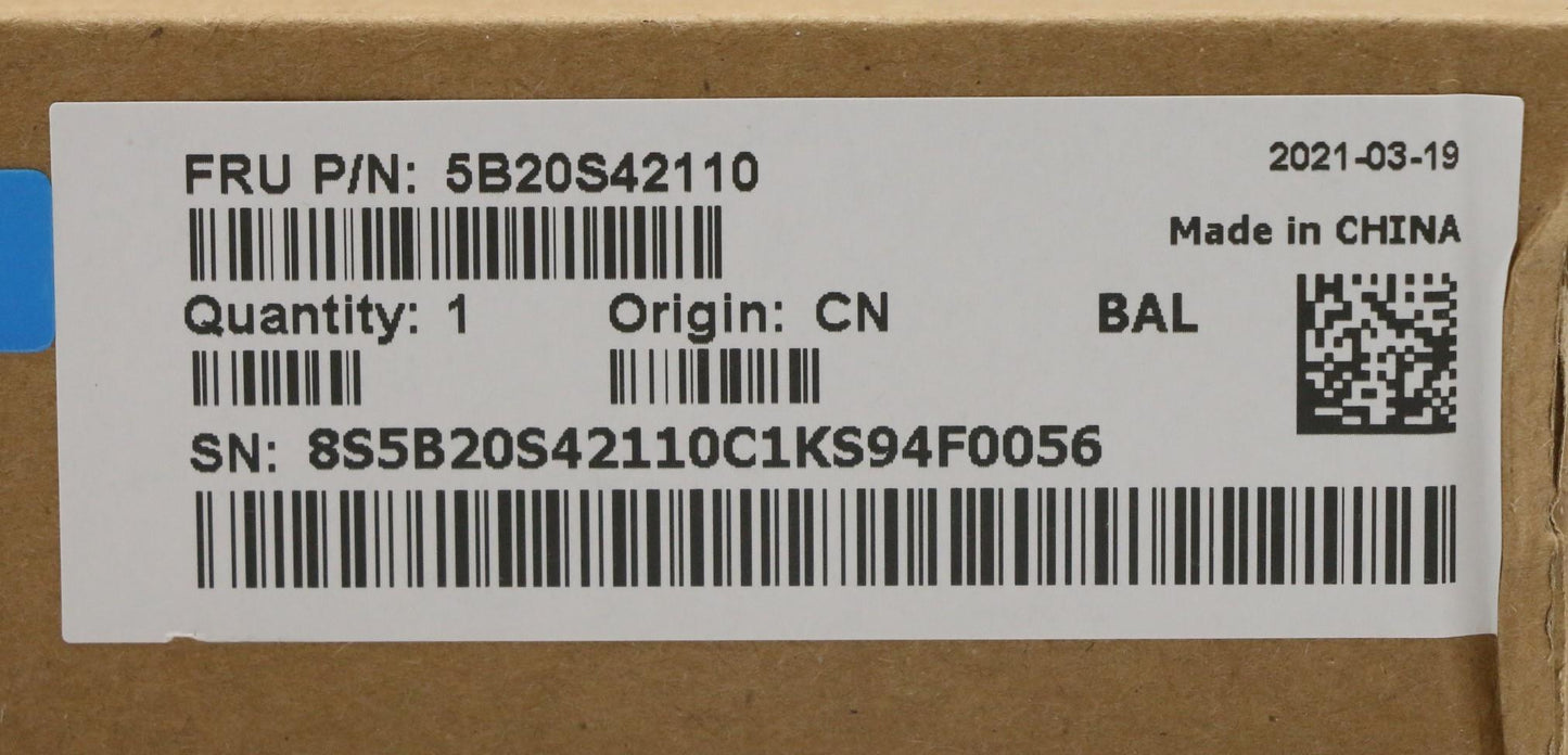 Lenovo Motherboard with i5-8265U, UMA, 4G for Windows - 5B20S42110