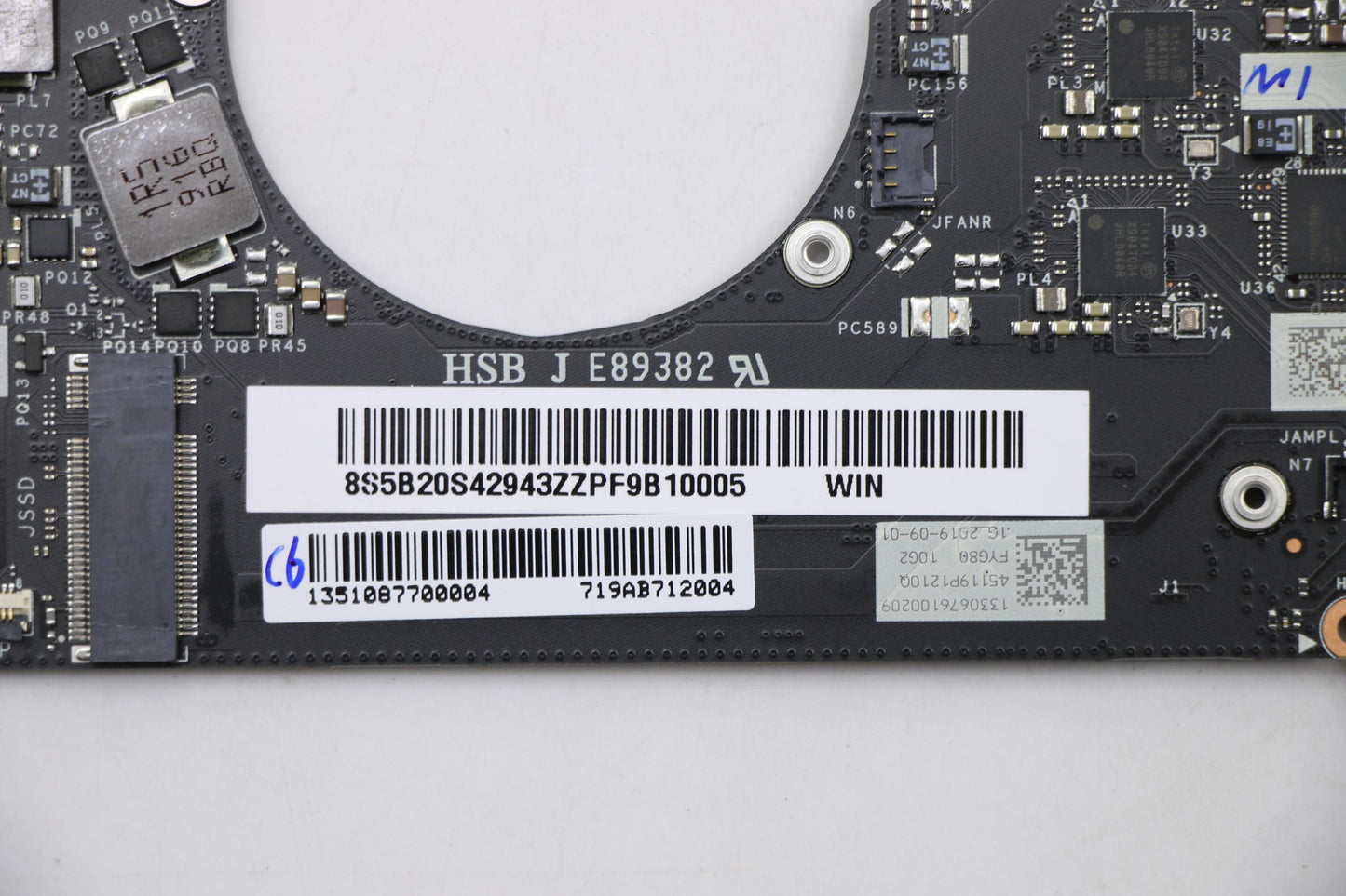 Lenovo Motherboard with Intel i7-1065G7, 16GB RAM for Windows - 5B20S42943