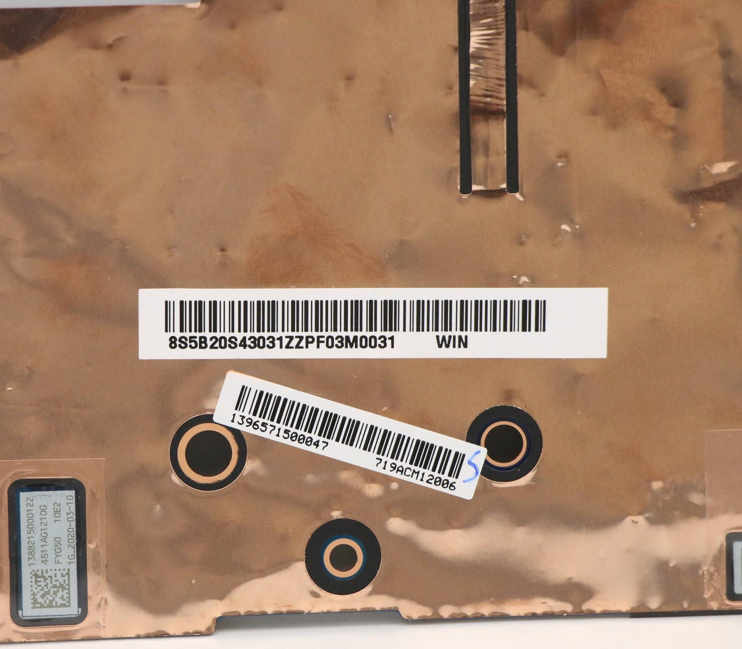 Lenovo System Board for L 81TD WIN with i7-10510U, UMA, 16G - 5B20S43031