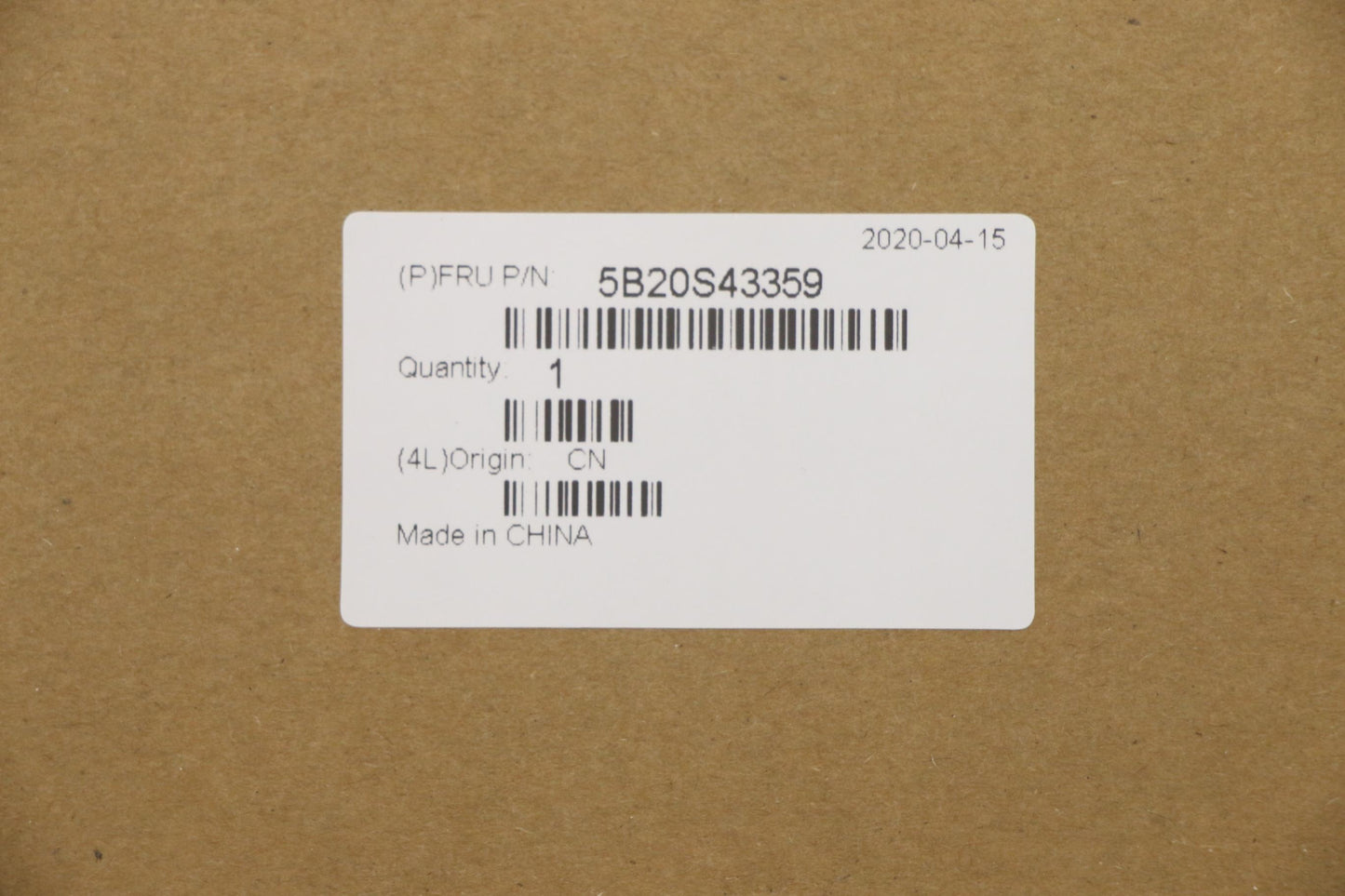 Lenovo System Board, i5-10210U, UMA Graphics, Windows, YT - 5B20S43359