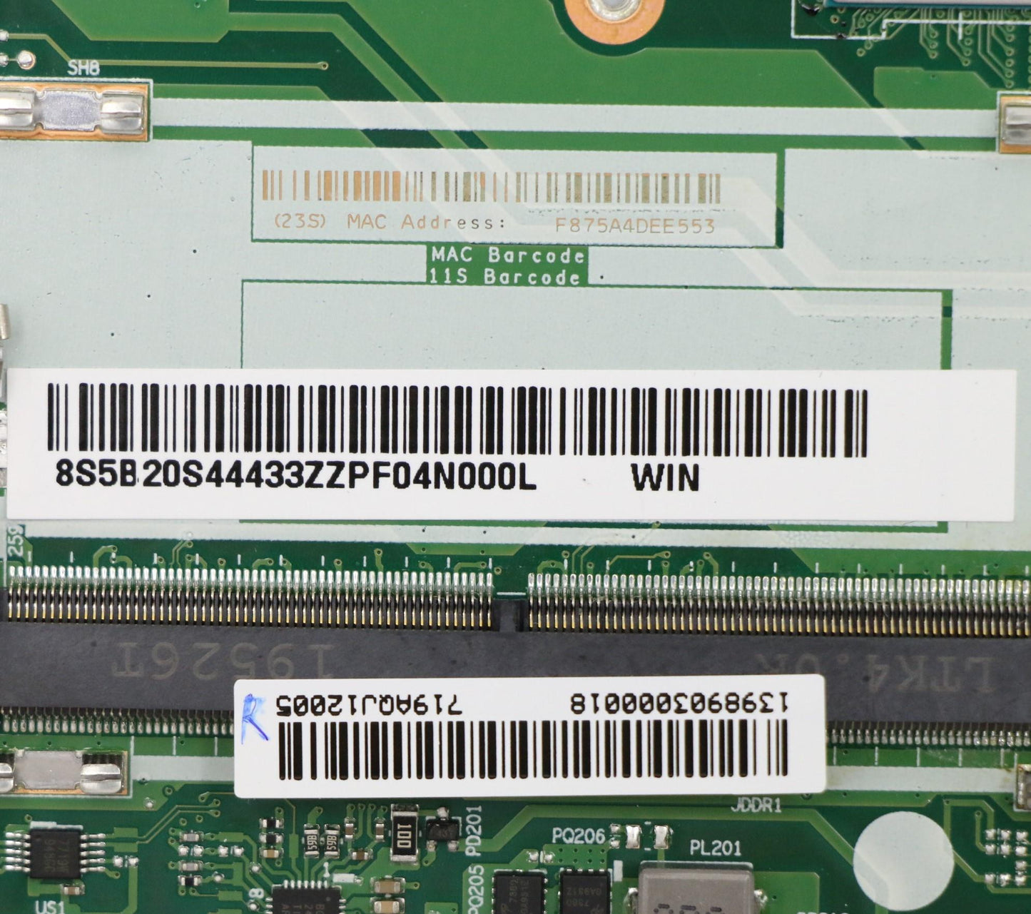 Lenovo Motherboard, R5-4500U, UMA Graphics, 4GB RAM, Windows - 5B20S44433