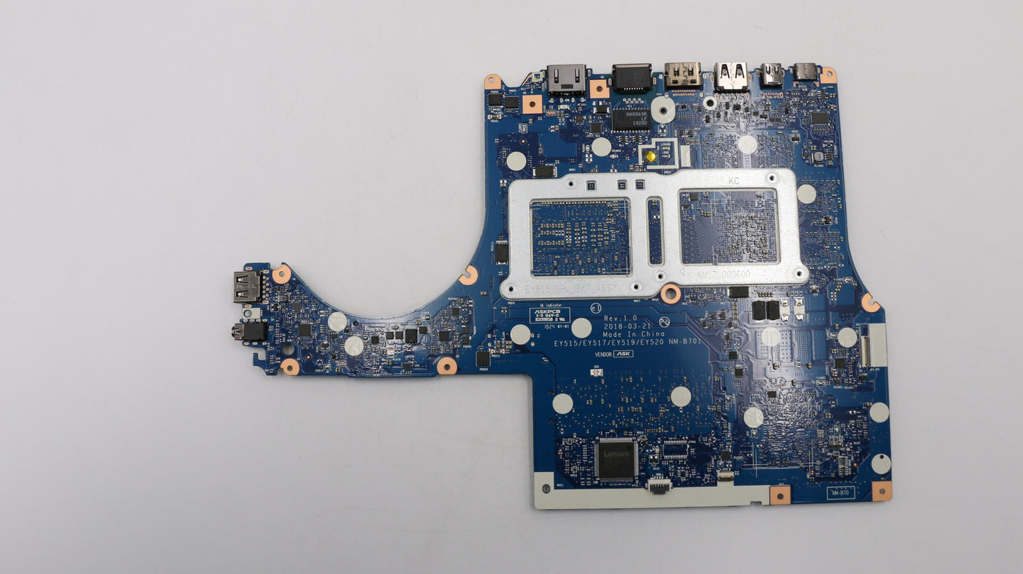 Lenovo Motherboard with Intel i5-8300H, GTX1050TI for Windows - 5B20S56101