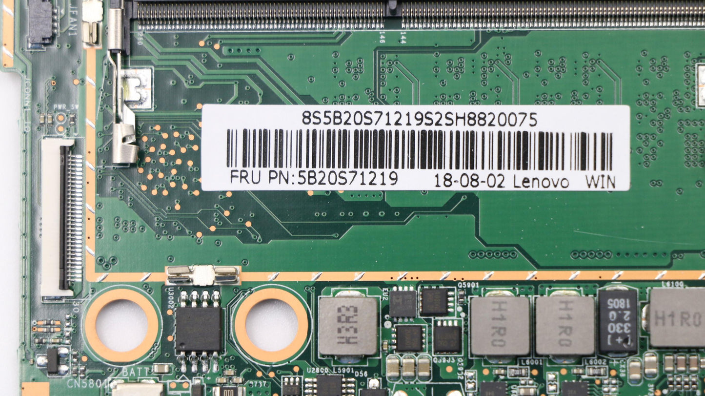 Lenovo Motherboard, MB 3N 81F5, i5-8250U, Windows, UMA, 4GB RAM - 5B20S71219
