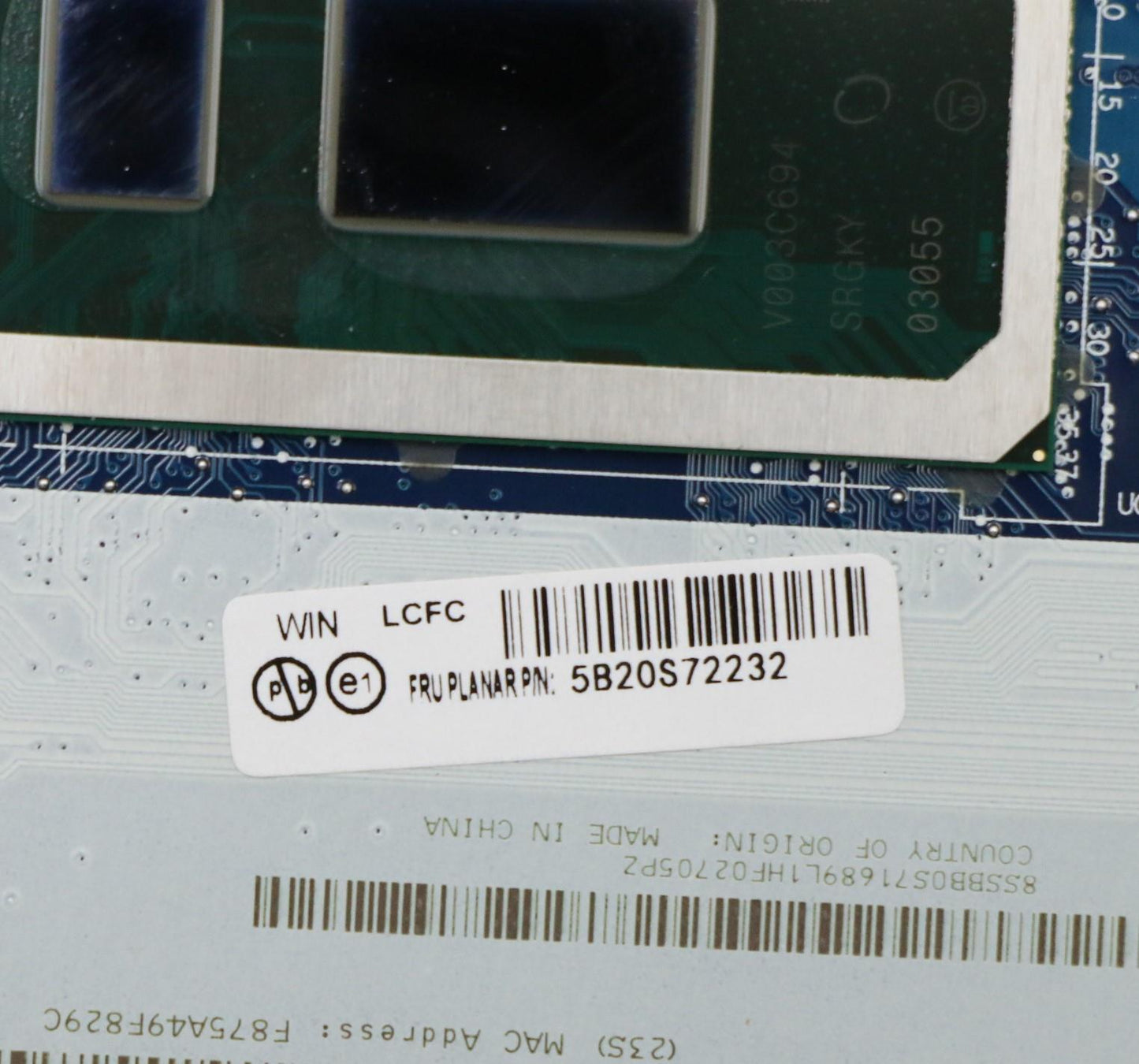 Lenovo Motherboard i5 with RX640 GPU, TPM Firmware, Windows DPK - 5B20S72232