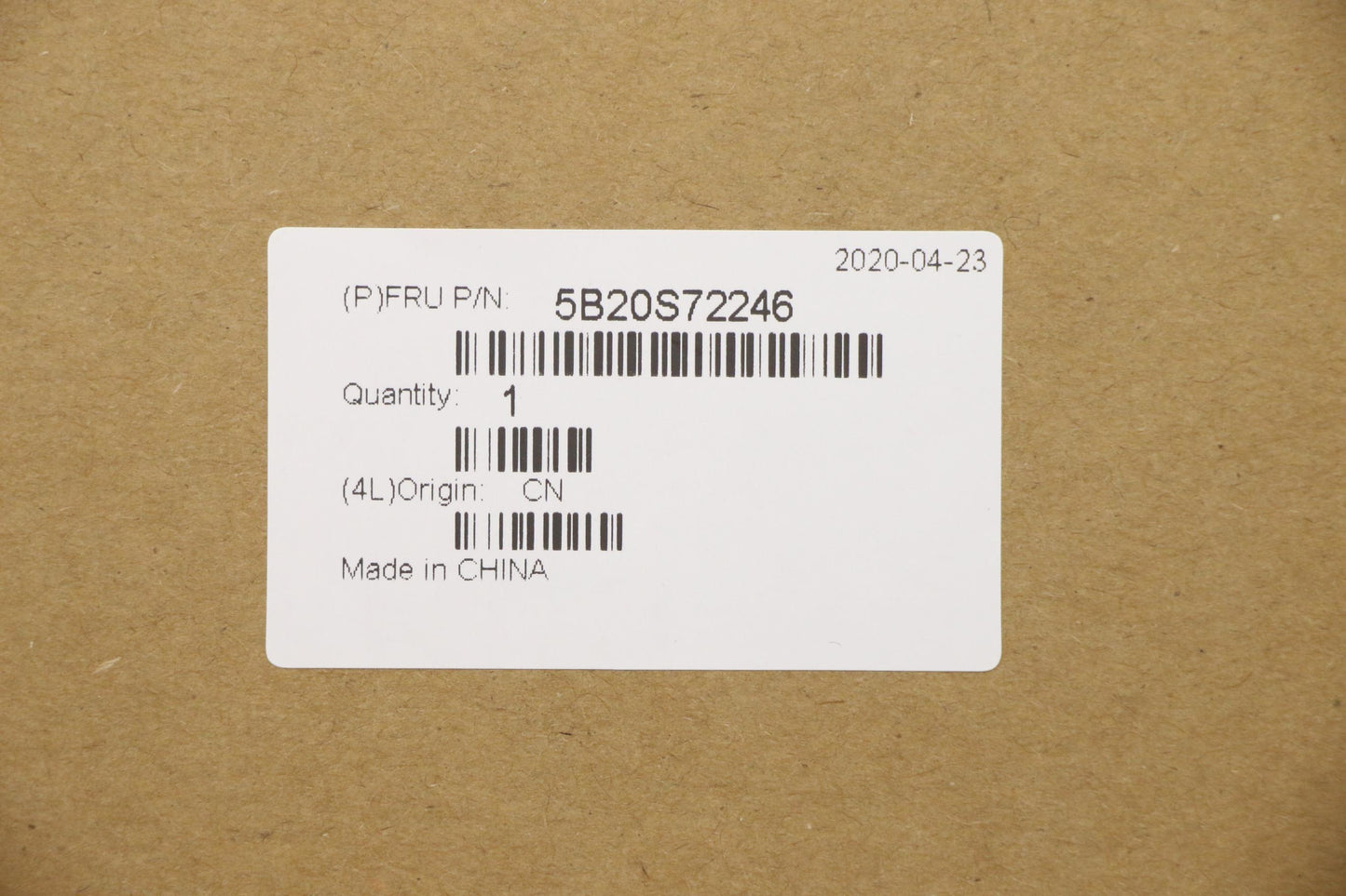 Lenovo BDPLANAR i5-10210U 4+4G OBM NvP YdT WIN - 5B20S72246