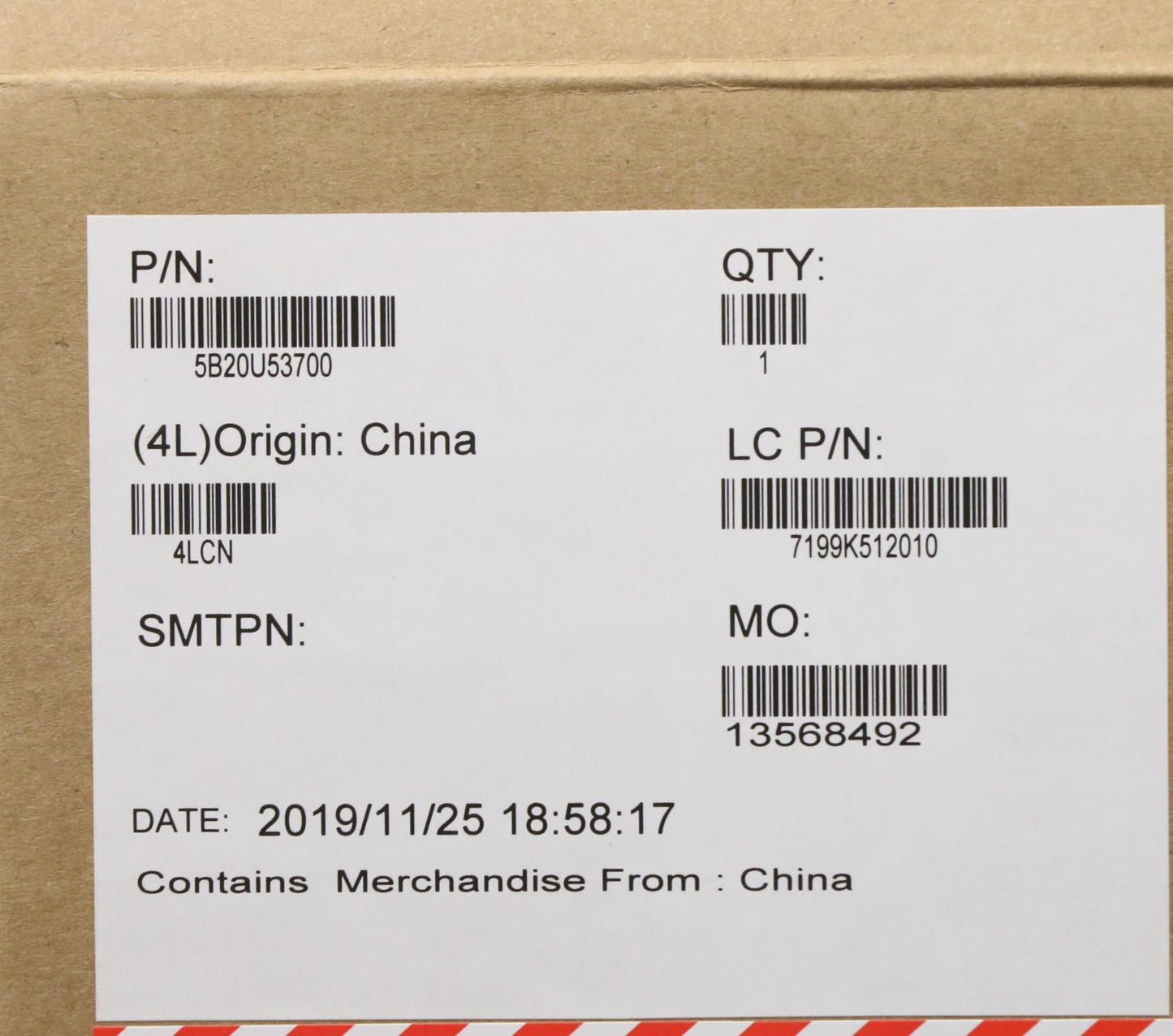 Lenovo Motherboard for Q370, 65W, Windows DPK - 5B20U53700