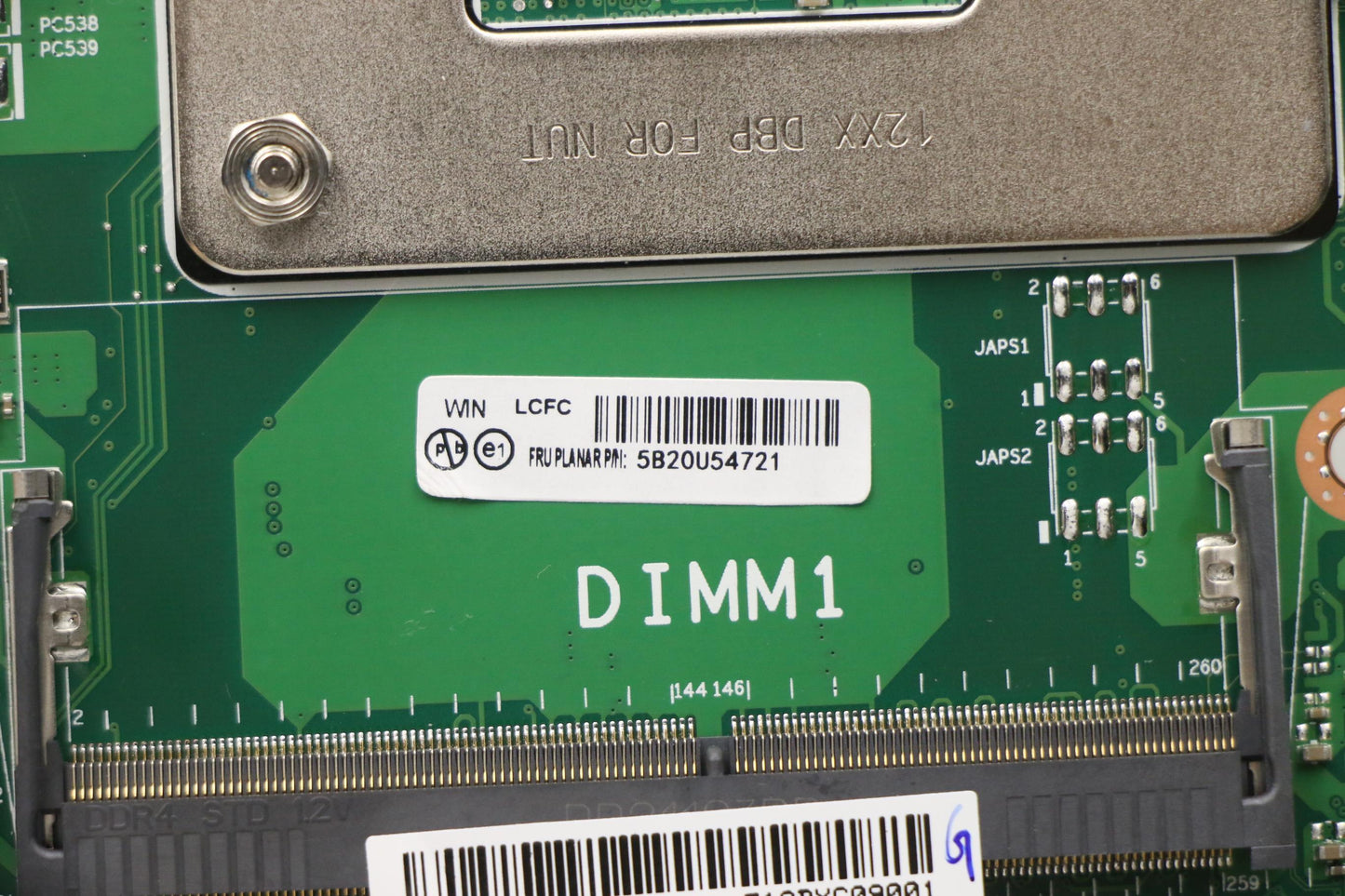 Lenovo Laptop System Board Motherboard - 5B20U54721