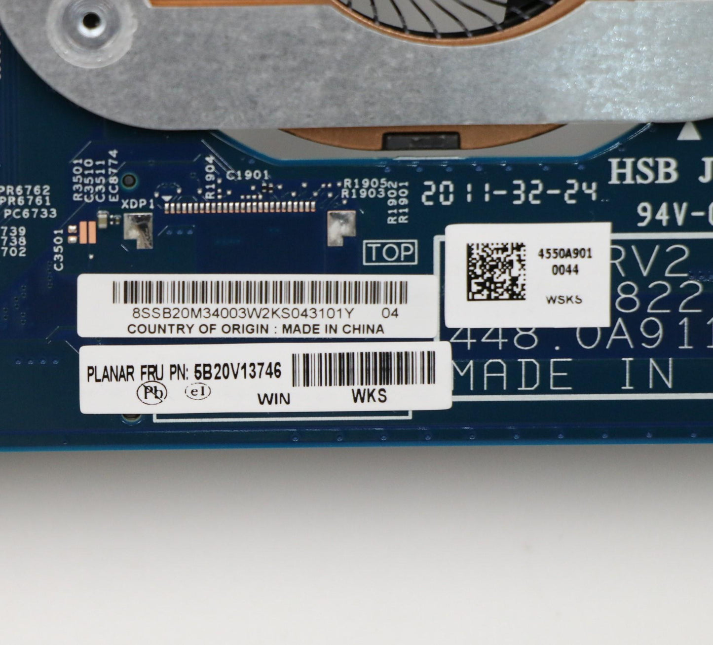 Lenovo Motherboard BDPLANAR, Windows, i7-7600U, 16GB, AMT, TPM2, vPRO - 5B20V13746