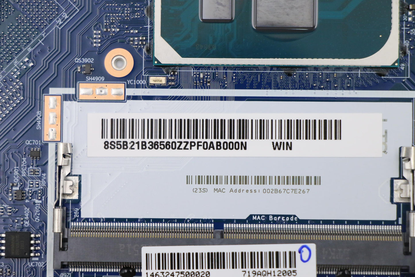 Lenovo System Board, MB L81WE, Windows, i5-1035G1, UMA Graphics, 4GB RAM - 5B21B36560