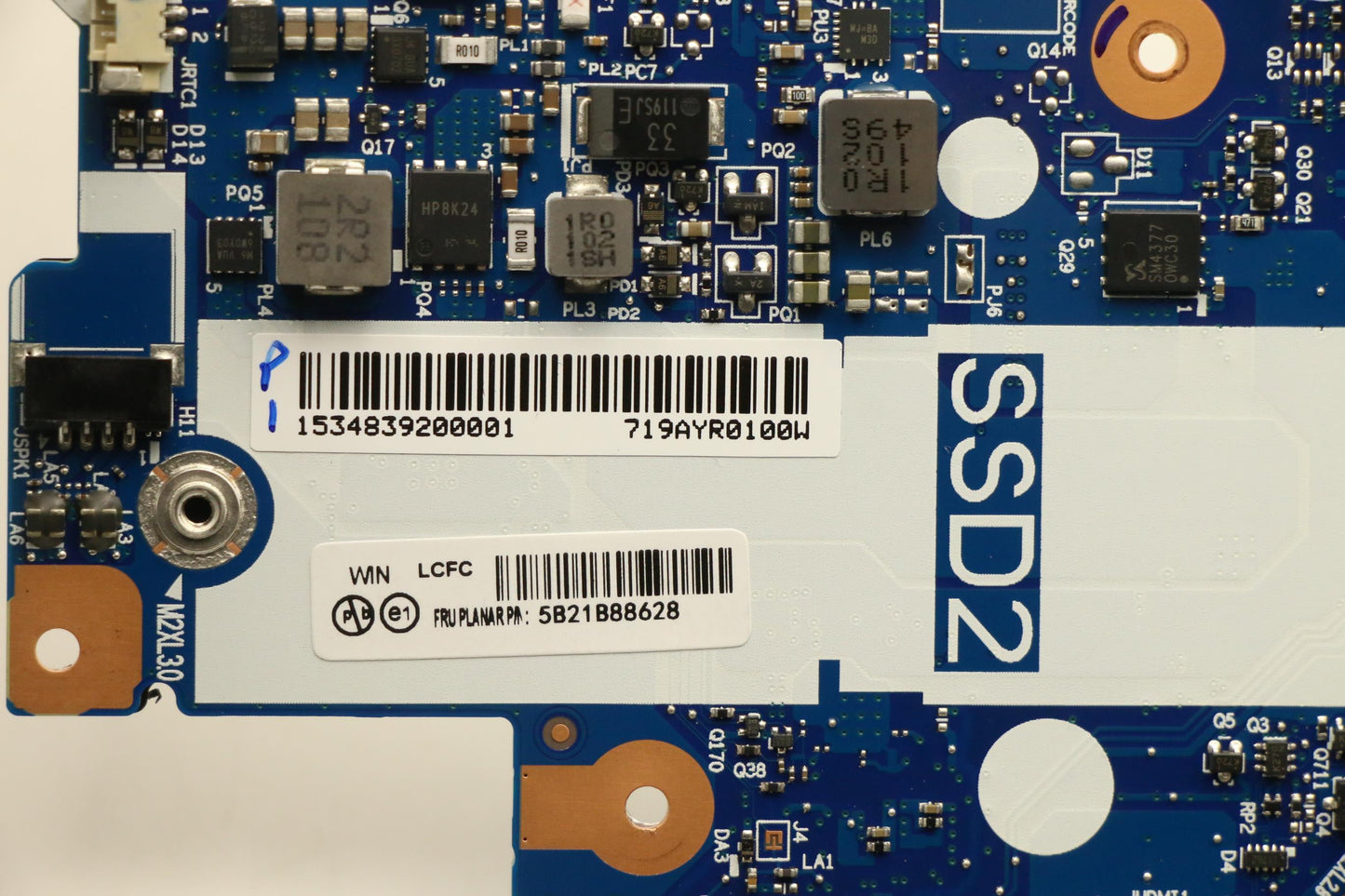 Lenovo BDPLANAR Motherboard, AMD Ryzen 5 4650U, 8GB RAM, Windows, Non-Dedicated Graphics - 5B21B88628