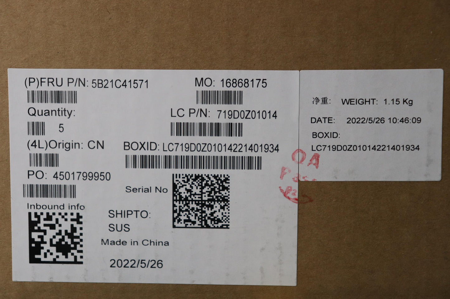 Lenovo Motherboard with i7-1260P, 16GB RAM, TPM 2.0, Windows, EI - 5B21C41571